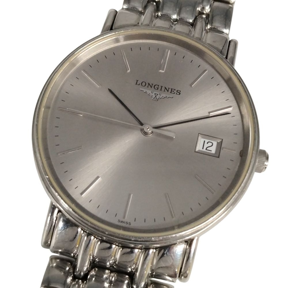 LONGINES ロンジン L4.720.4 グランドクラシック デイト クォーツ ステンレス メンズ 腕時計 C855