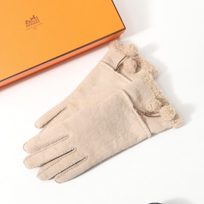 ■美品■HERMES エルメス 手袋 サイズ6.5 ラムレザー グローブ ブランド古着【中古】20251215/RA6854