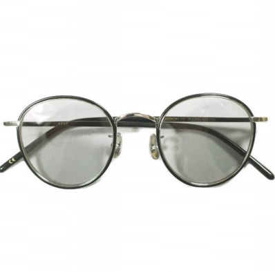 A.D.S.R. エーディーエスアール CAMERON 02 セル巻きラウンドメタルフレーム サングラス Shiny Black/Silver/Lt.Gray 眼鏡 メガネ g26265