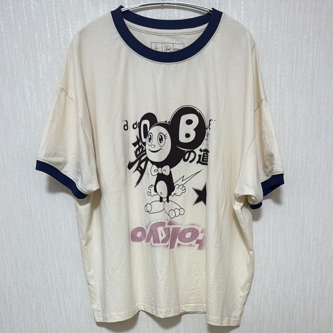 Travis Scott Cactus Jack x Fragment x Takashi Murakami Tokyo Ringer Tee "White"