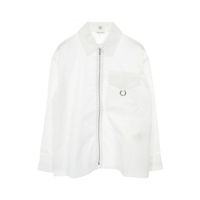 エルメス HERMES セリエボタン 衣料品 トップス コットン ホワイト レディース ホワイト系 3E0616DX 【中古】