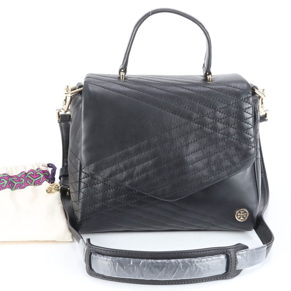 ■美品 トリーバーチ トップハンドルショルダーバッグ レザー