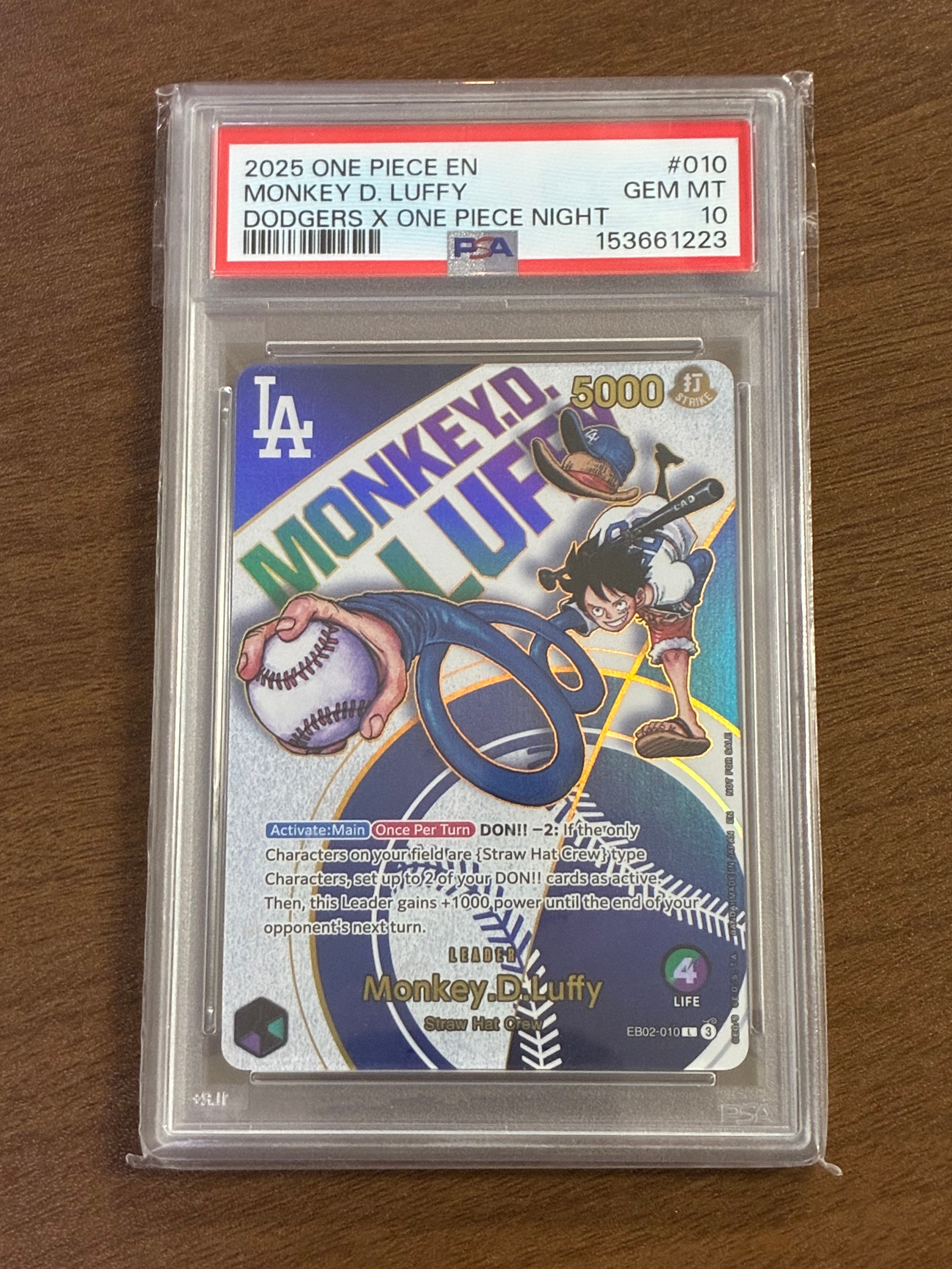PSA10】モンキー・D・ルフィ L [EB02-010]【英語版】(プロモーション