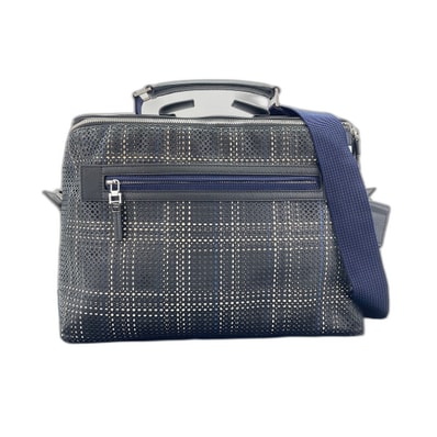 ディオール Dior サッチェル ショルダーバッグ パンチングレザー【中古】