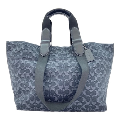 コーチ COACH キャンバス スモール ツアー 2WAY トートバッグ【中古】