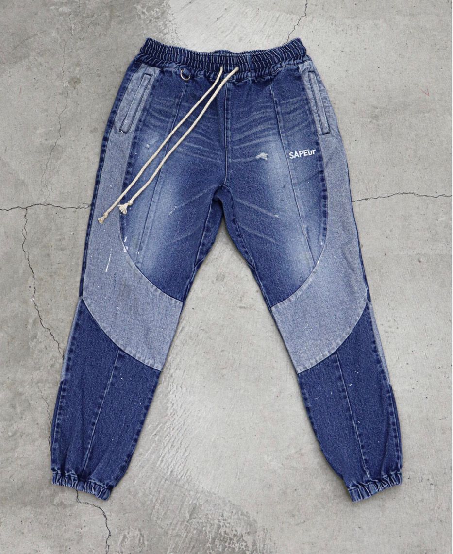 SAPEur DENIM TRACK PANTS "Indigo"
