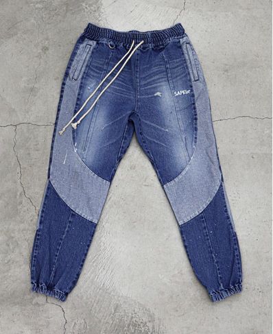 SAPEur DENIM TRACK PANTS "Indigo"