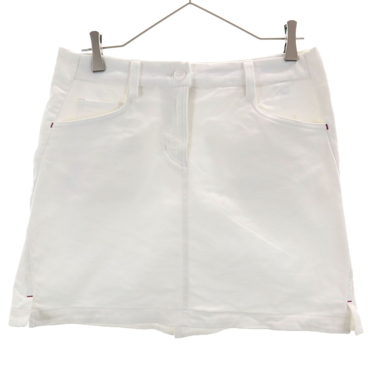 adidas アディダス ミニスカート L ホワイト