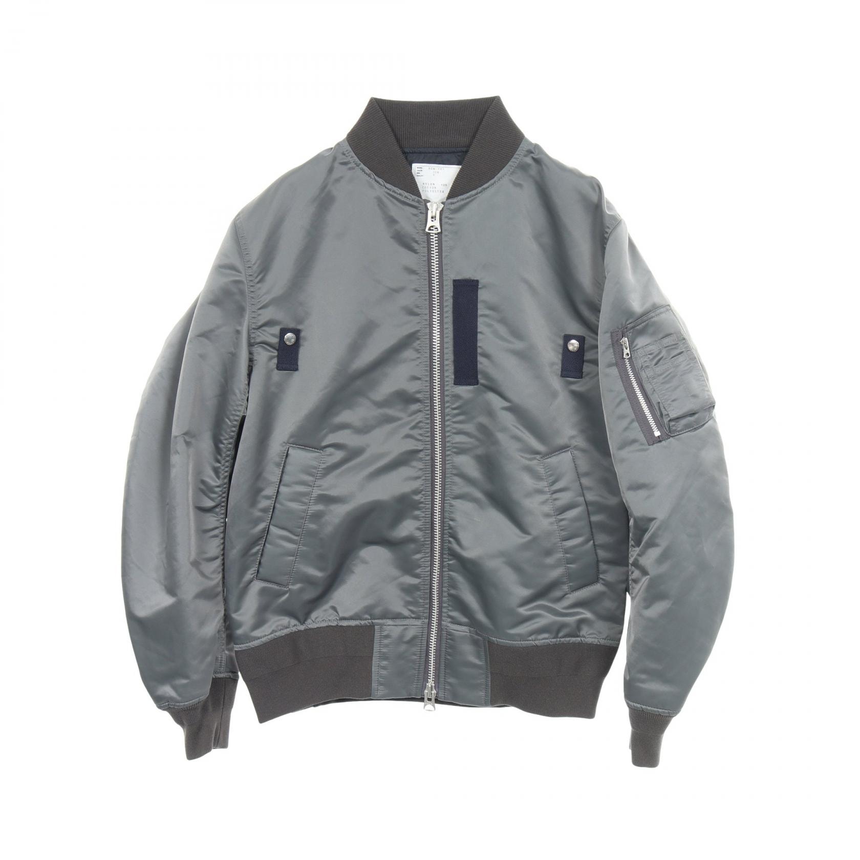 サカイ Sacai ミリタリージャケット 衣料品 アウター ナイロン メンズ グレー系 SCM-051 【中古】