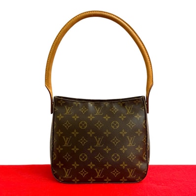 LOUIS VUITTON ルイヴィトン ルーピング モノグラム レザー ショルダーバッグ ブラウン
36723