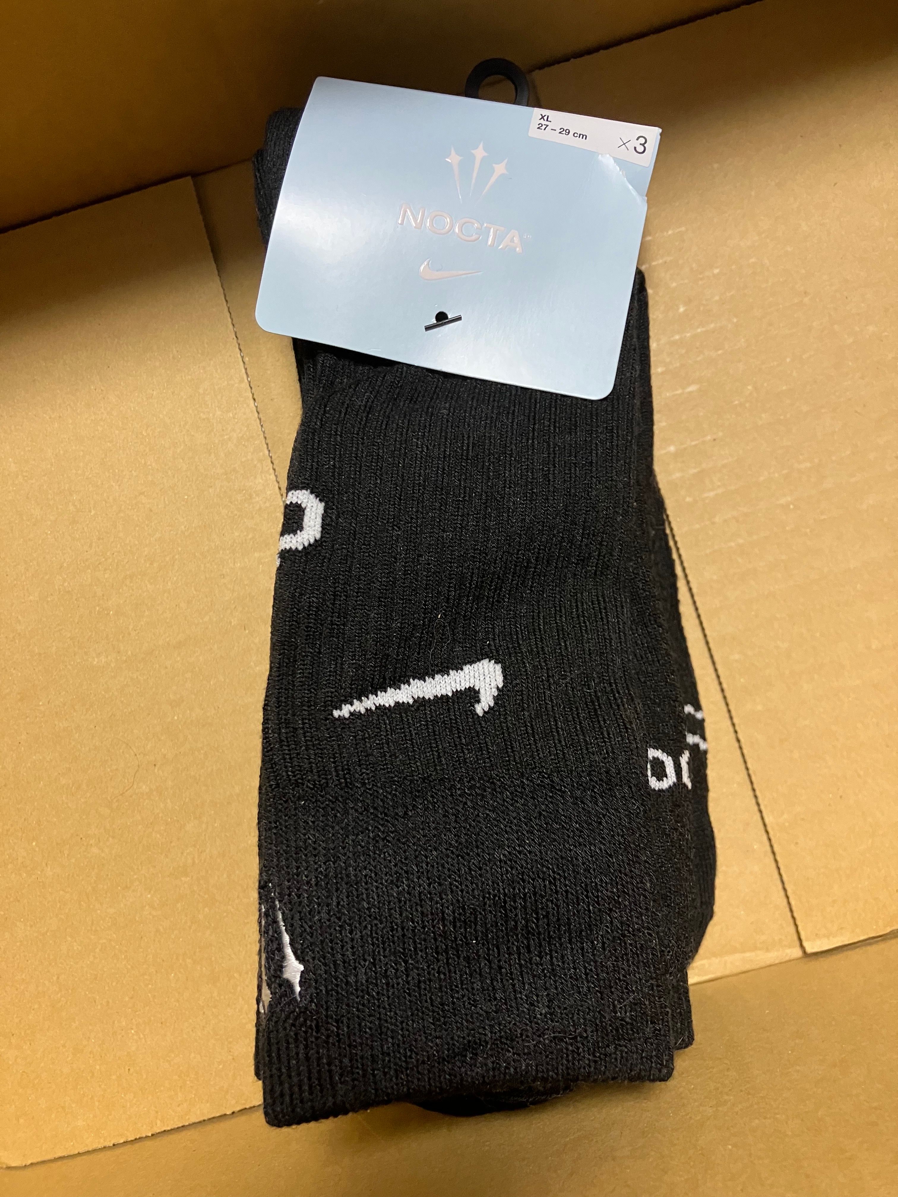 NOCTA クルーソックス(27-29cm)3足パック ブラック