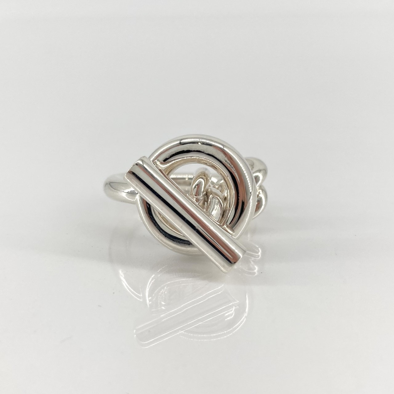 Hermes Croisette Ring GM Large Model "Silver"