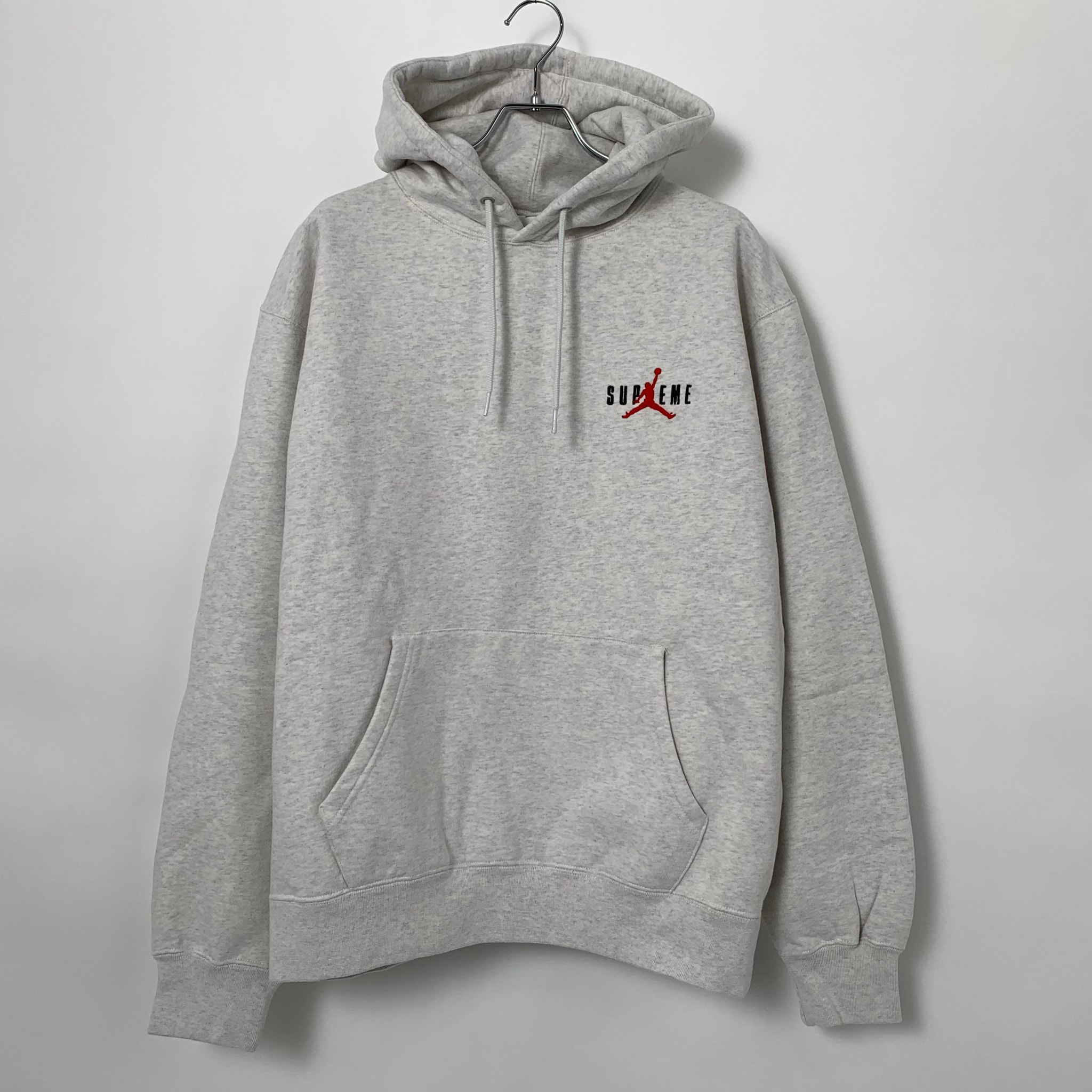 Supreme x Jordan Hooded Sweatshirt "Ash Grey" HF0836-051