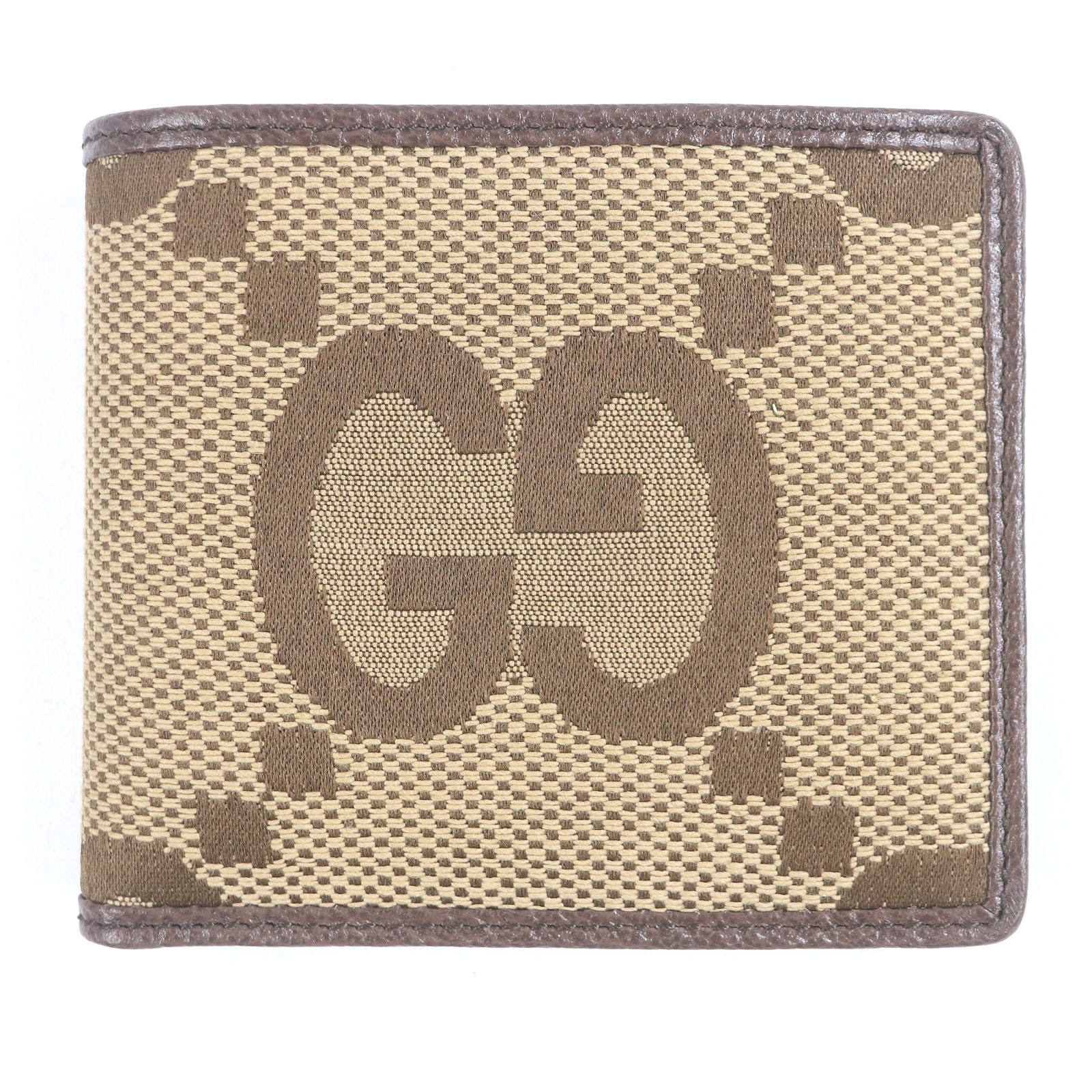 未使用品 グッチ
 二つ折り財布 ブラウン メンズ 699308