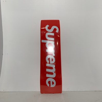 Supreme Uncut Box Logo Skateboard "Red"