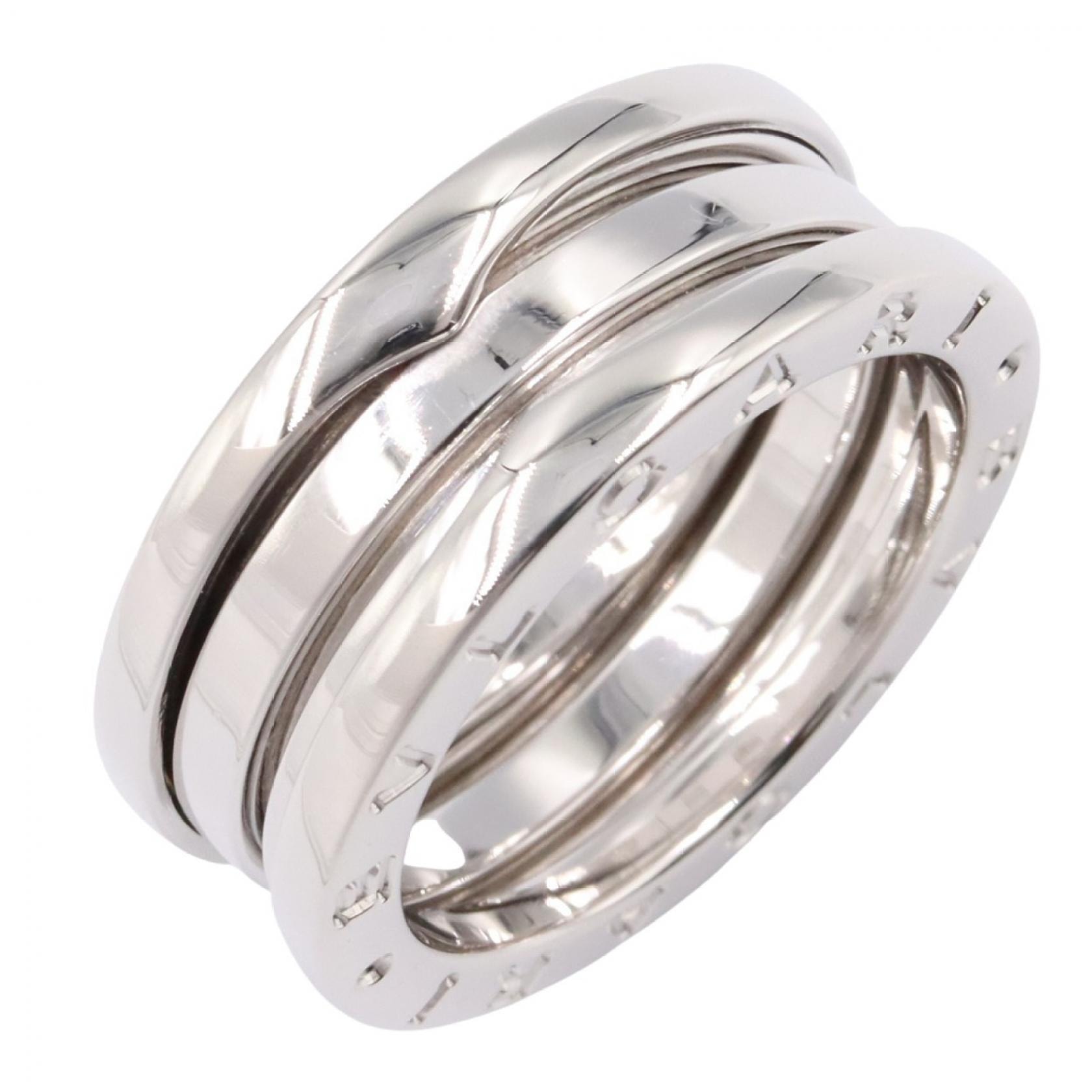 ブルガリ BVLGARI B-zero1 ビーゼロワン リング 3バンド リング・指輪 ジュエリー K18WG(ホワイトゴールド) メンズ レディース シルバー系 【中古】