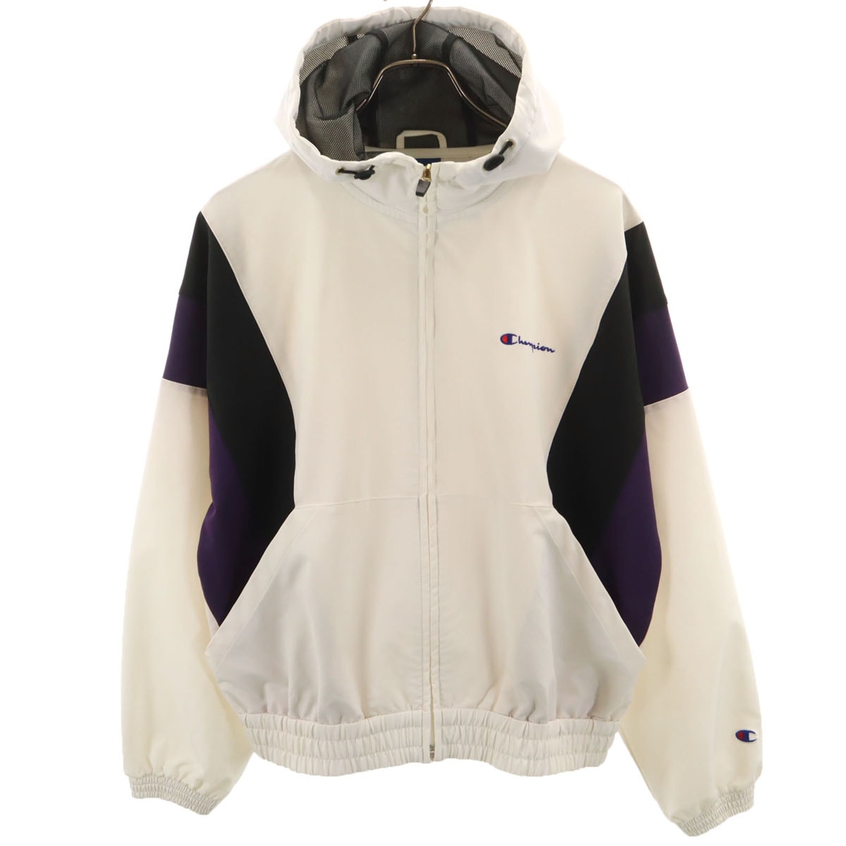 Champion チャンピオン フルジップフード ジャケット L ホワイト