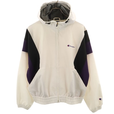 Champion チャンピオン フルジップフード ジャケット L ホワイト