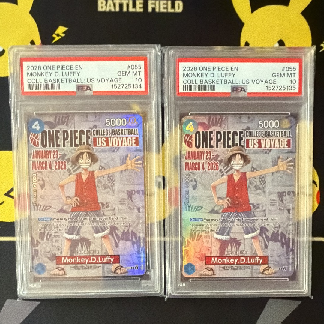 モンキー・D・ルフィ:P (開封済) [P-055]【英語版】(プロモーションカード「ワンピース カレッジ バスケットボール:USボヤージュ」)