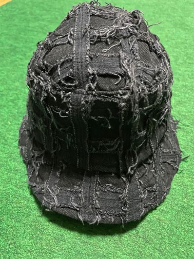 Supreme Frayed Patchwork Denim Crusher "Washed Black"