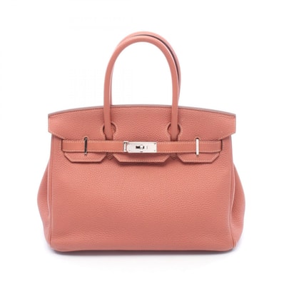 エルメス HERMES バーキン30 ロージー ハンドバッグ バッグ レザー トゴ ロージー □G刻印(2003年製造) レディース ピンク系 【中古】
