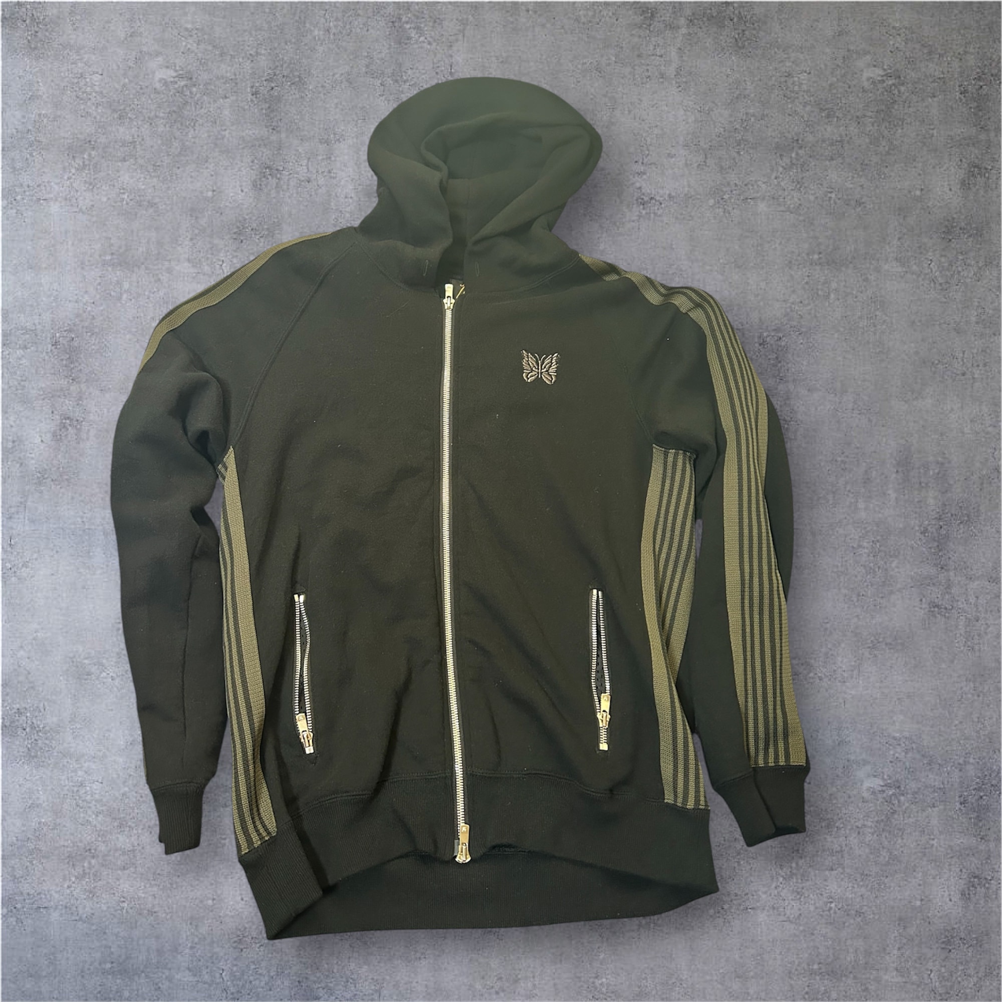 NEEDLES x NUBIAN Zipped Track Hoody - Cotton Jersey "Black"