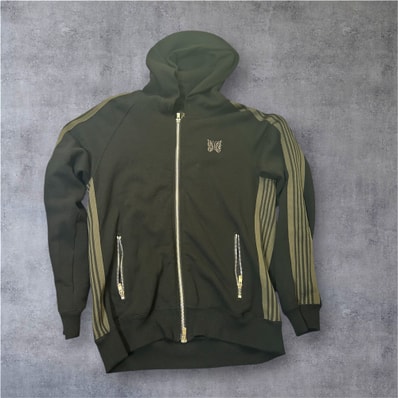 NEEDLES x NUBIAN Zipped Track Hoody - Cotton Jersey "Black"