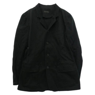 Yohji Yamamoto ヨウジヤマモト UT-J01-010 S'yte サイト WEPON CLOTH 5 Button Tailored Jacket ウェポンクロス 5ボタン シングル テーラード ジャケット ブラック系 4【中古】