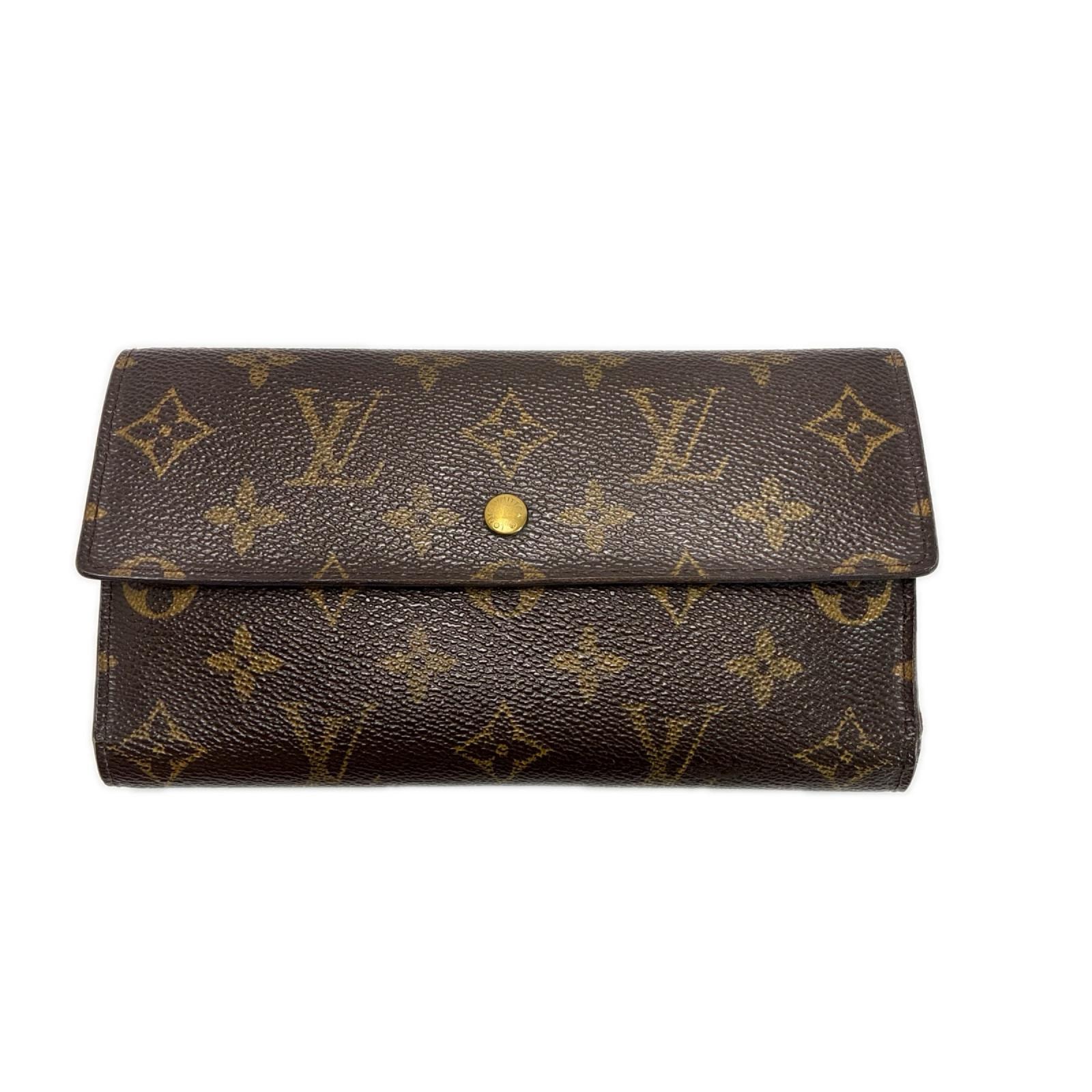 LOUIS VUITTON ルイヴィトン モノグラム ポルトトレゾール インターナショナル M61215 3つ折り財布 レディース