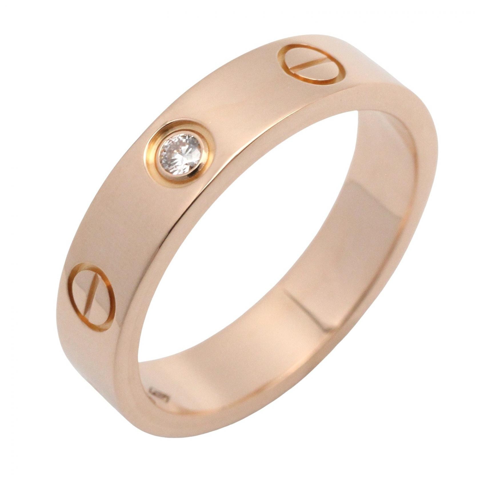 カルティエ CARTIER ミニラブリング 71PD リング・指輪 ジュエリー K18PG(ピンクゴールド) ダイヤモンド レディース クリア系 / ゴールド系 B4050700 【中古】