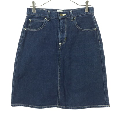 Lee リー Lugnoncure ルノンキュール コラボ コットン ミディ丈 デニムスカート M インディゴ系