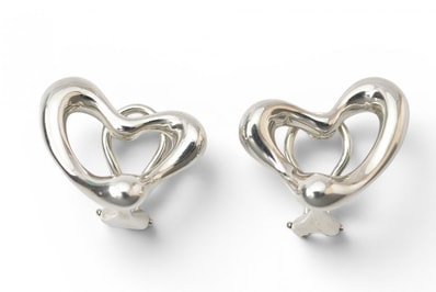 ティファニー エルサ・ペレッティ オープンハート イヤリング SV925 シルバー TIFFANY&Co. レディース アクセサリー【中古】