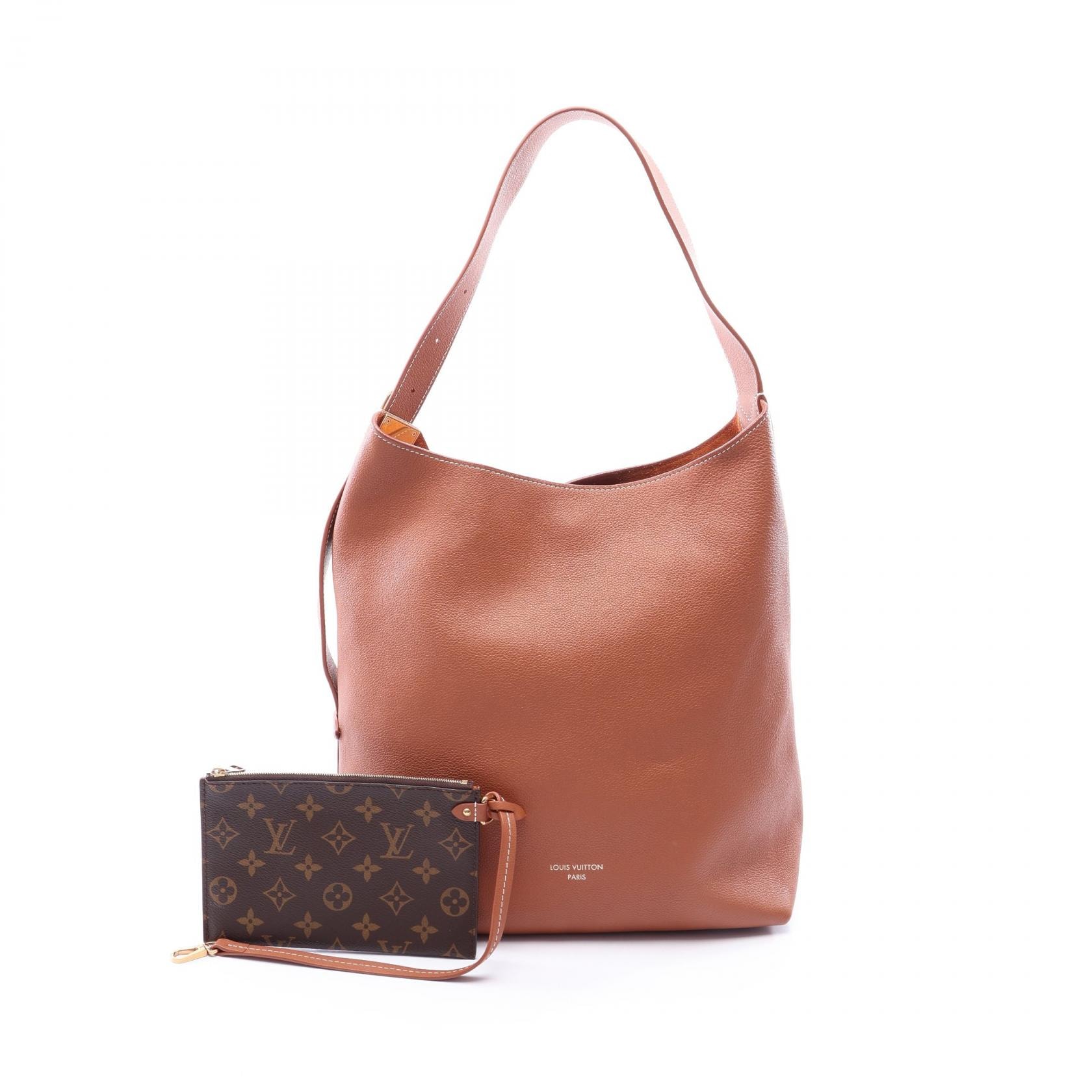 ルイ・ヴィトン LOUIS VUITTON ロウキー ホーボー MM コニャック ショルダーバッグ バッグ レザー レディース ブラウン系 M24974 【中古】
