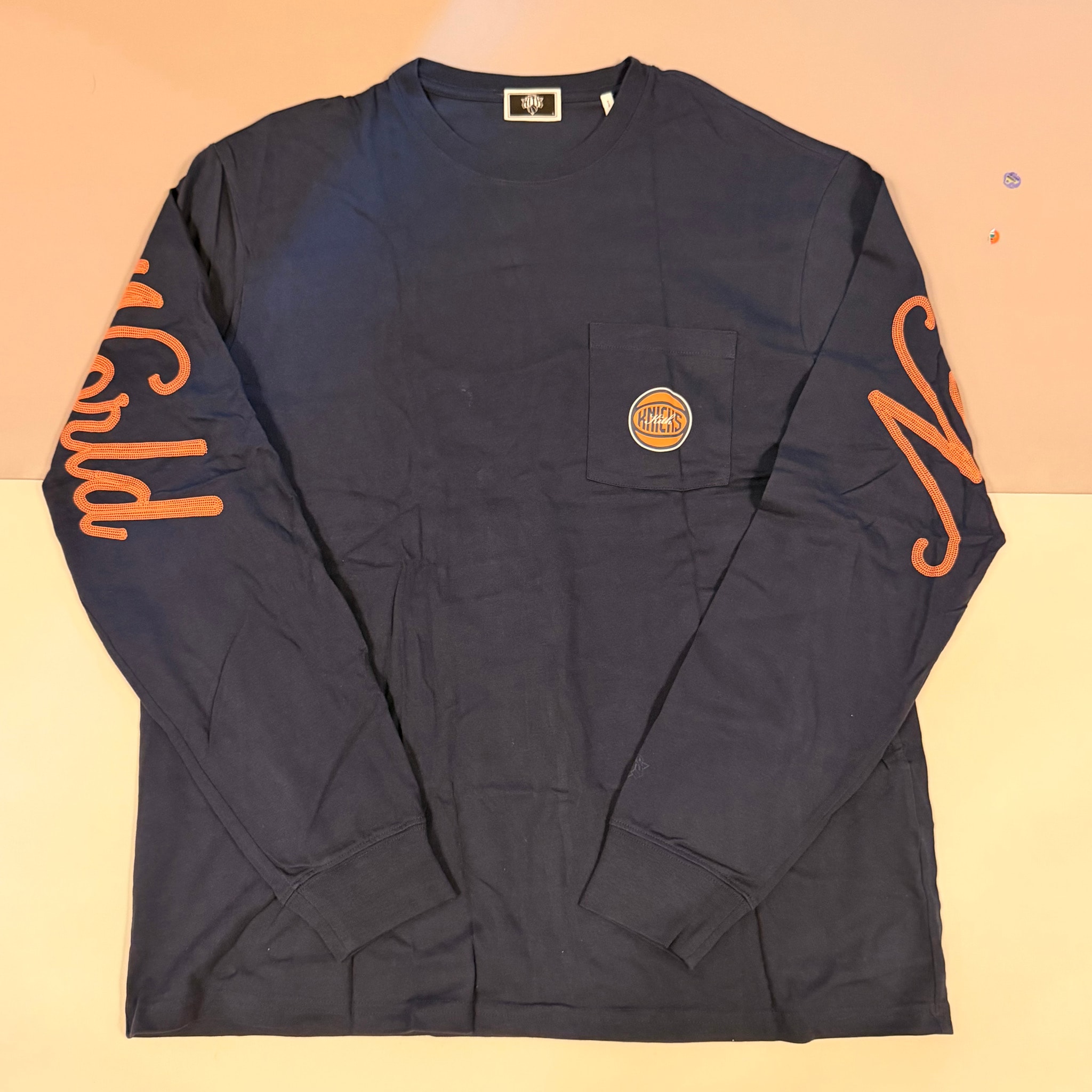 Kith x the New York Knicks NY to the World Ramble L/S Tee "Nocturnal"
