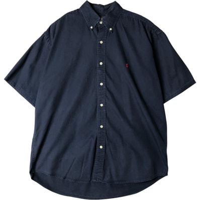 古着 ラルフローレン Ralph Lauren BLAKE 半袖 ボタンダウンシャツ メンズXL相当/eaa578290