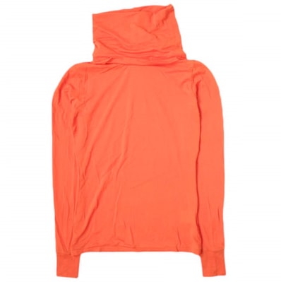 FUMIKA_UCHIDA フミカウチダ 23AW 日本製 NYLON RIBBED NECK HOODED TOP ナイロンジャージーハイネックカットソー FU-S-UW001 M ORANGE 長袖 トップス g18251