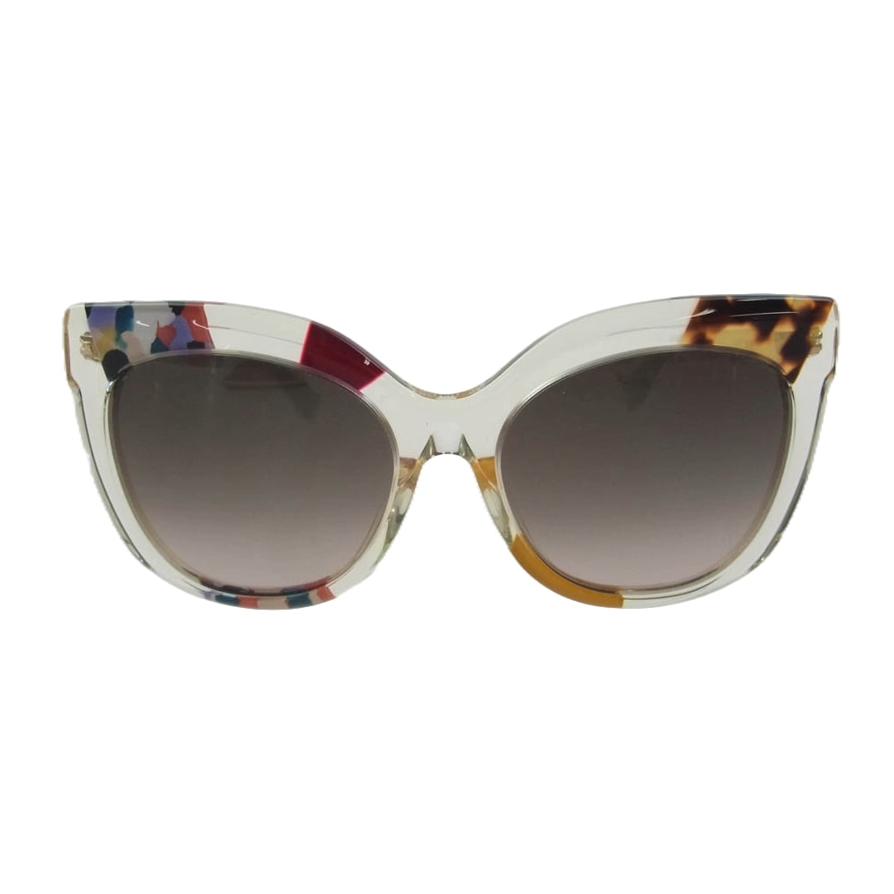 FENDI フェンディ サングラス 0179/F Crystal Ruthenium マルチカラー クリア サングラス アイウェア 55□18 140【中古】