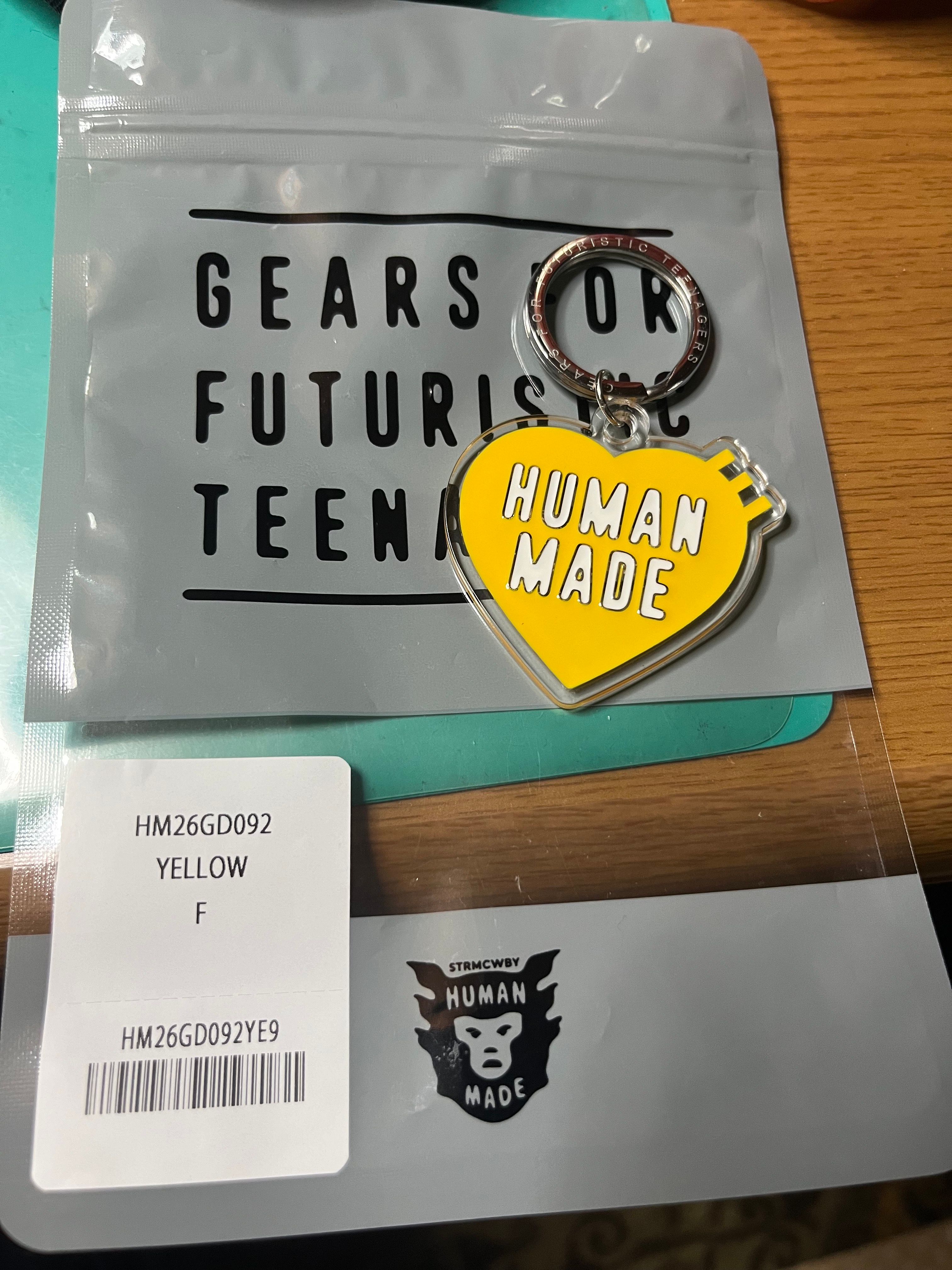 HUMAN MADE Heart Keyring "Yellow"