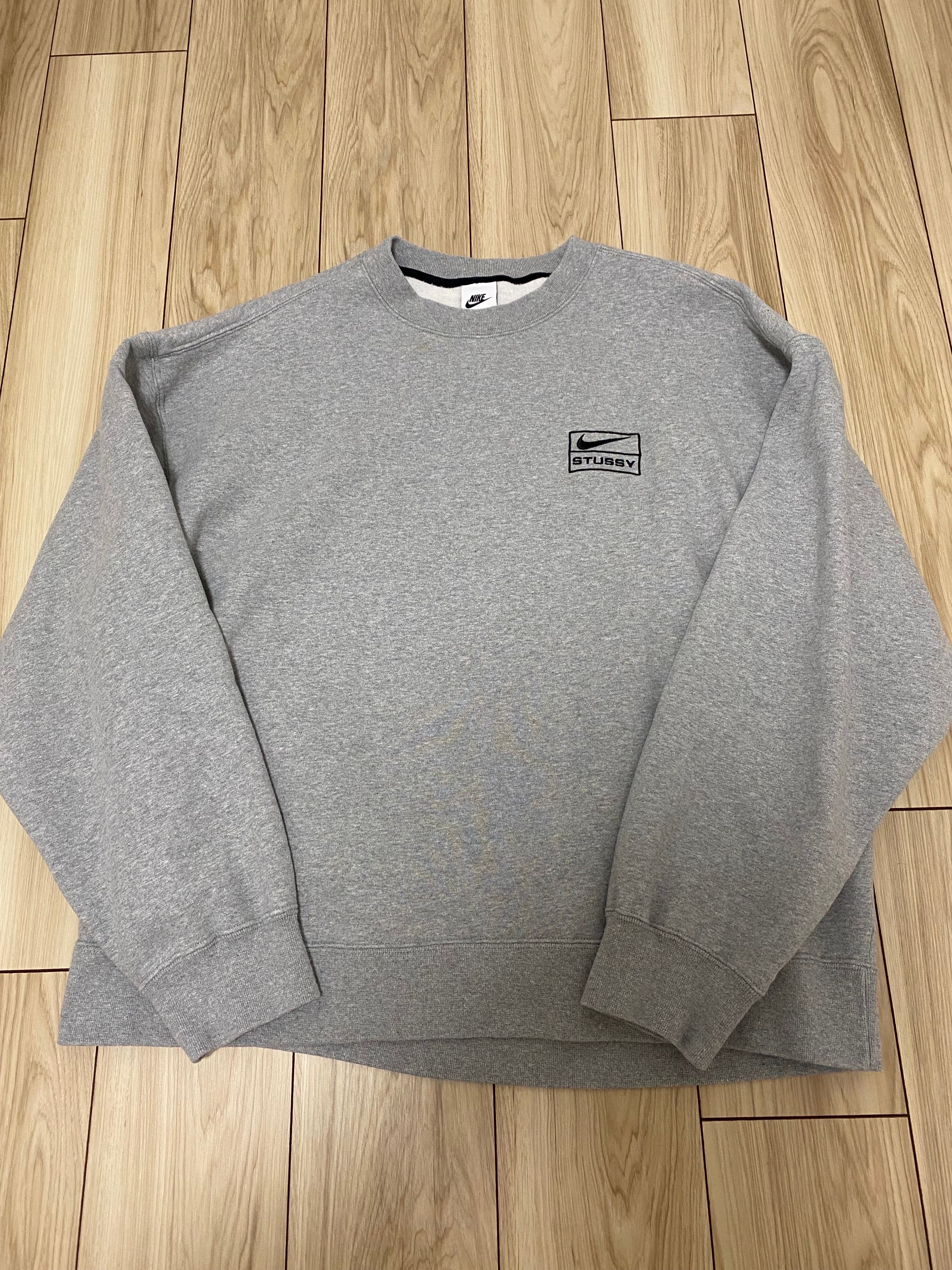 Stussy x Nike Fleece Crew (US Size) "Grey" DO9337-063