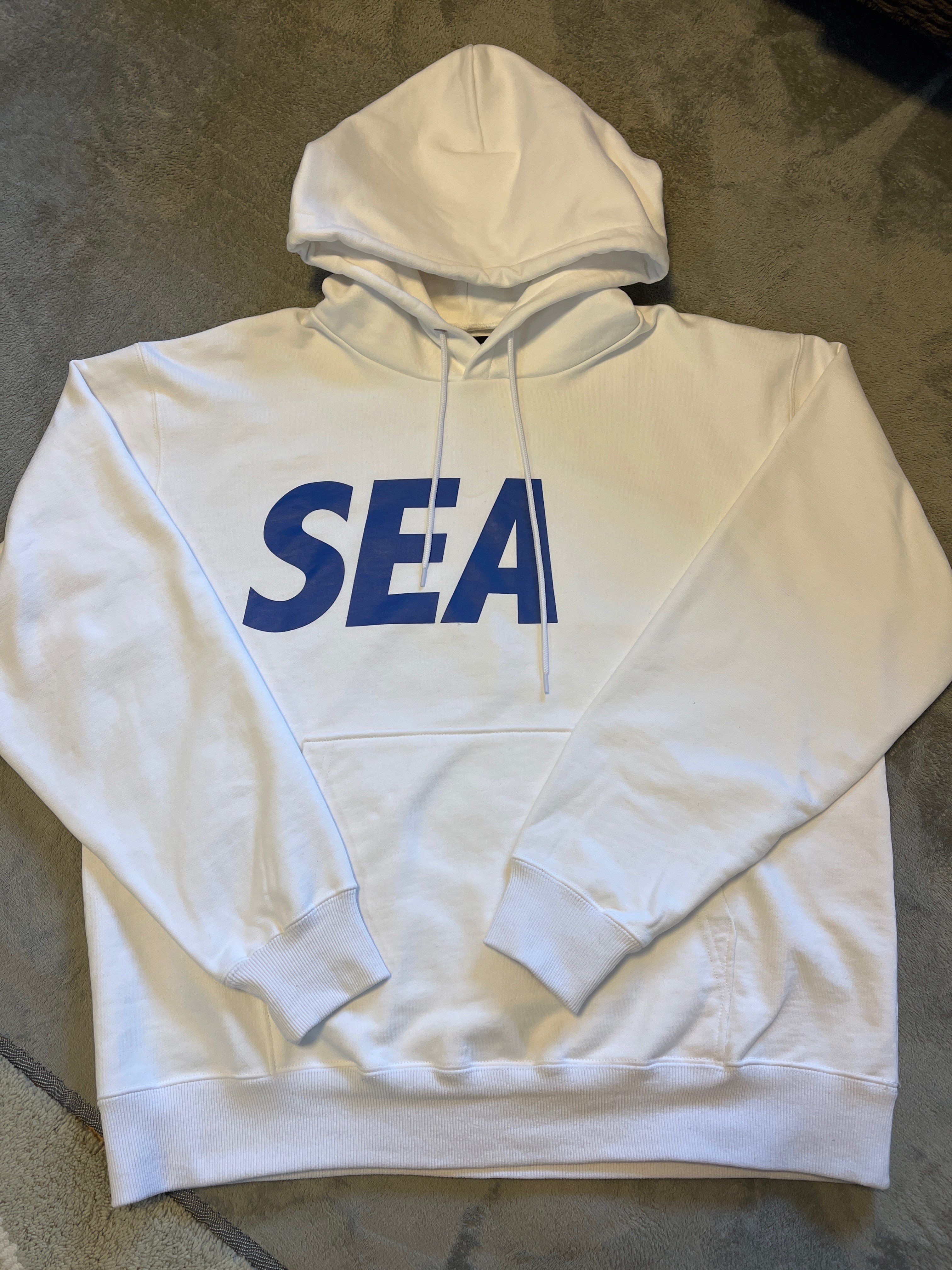 WIND AND SEA SEA Hoodie "White-Blue"