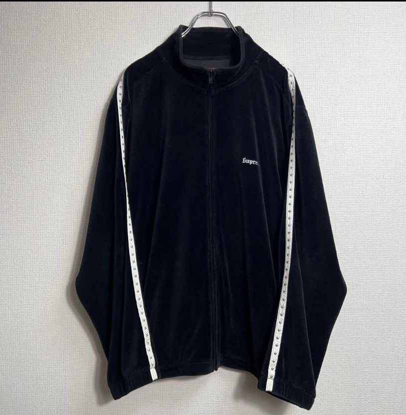 Supreme Studded Velour Track Jacket "Burgundy"