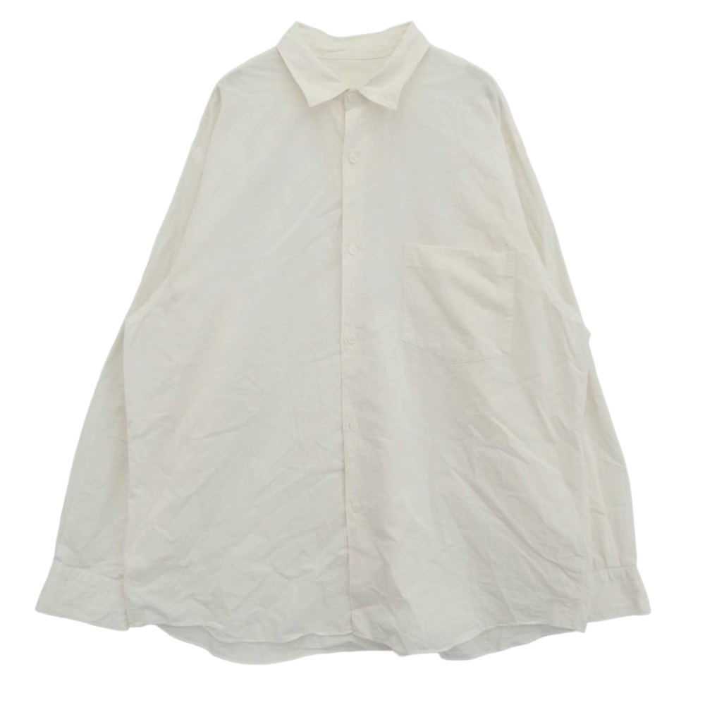 COMOLI コモリ 長袖シャツ 22AW U03-02001 COMOLI SHIRT 新型 コモリシャツ 長袖シャツ ホワイト系【中古】