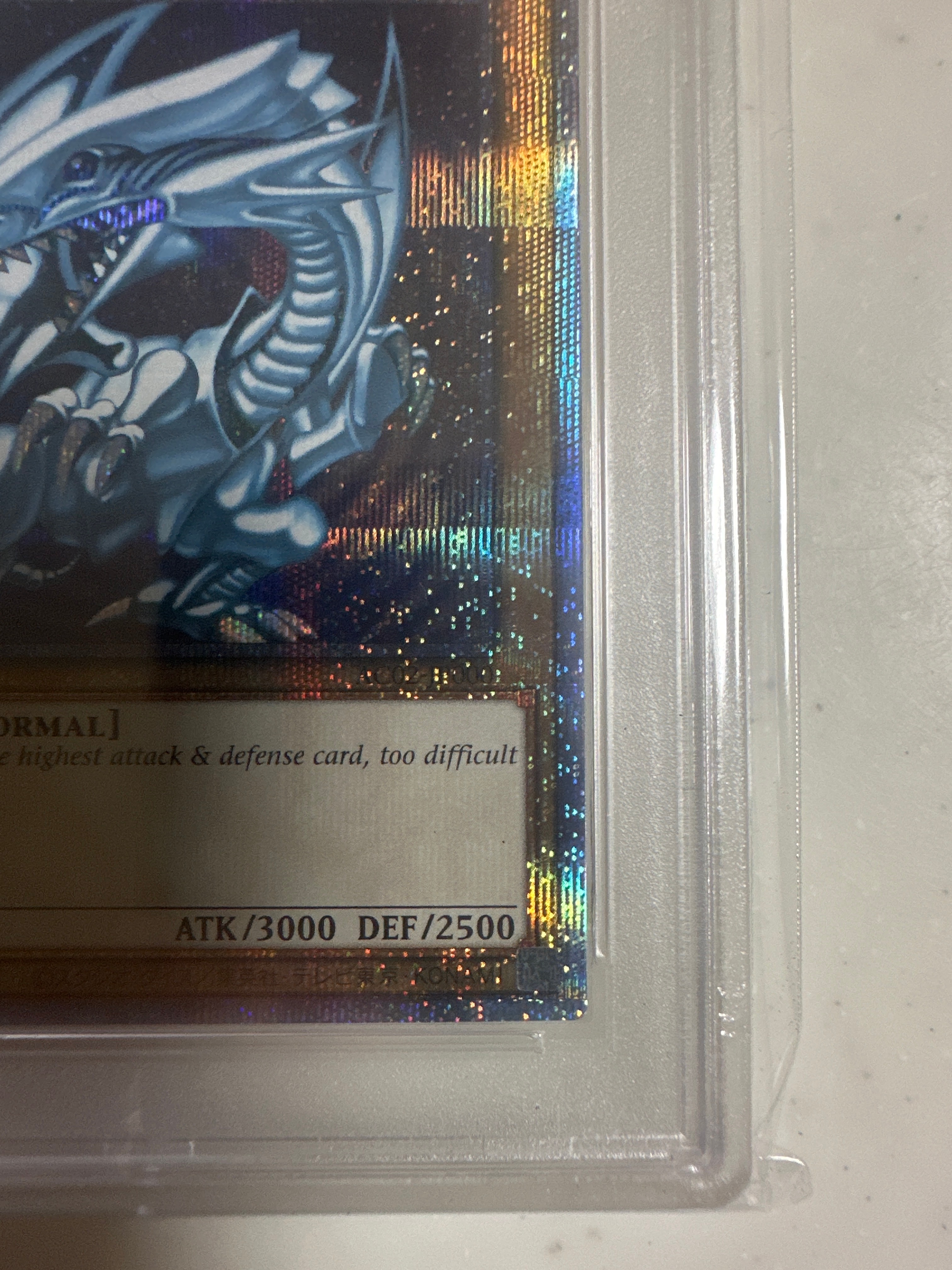 PSA 10]BLUE EYES WHITE DRAGON PSE[AC02-JP000](ANIMATION CHRONICLE