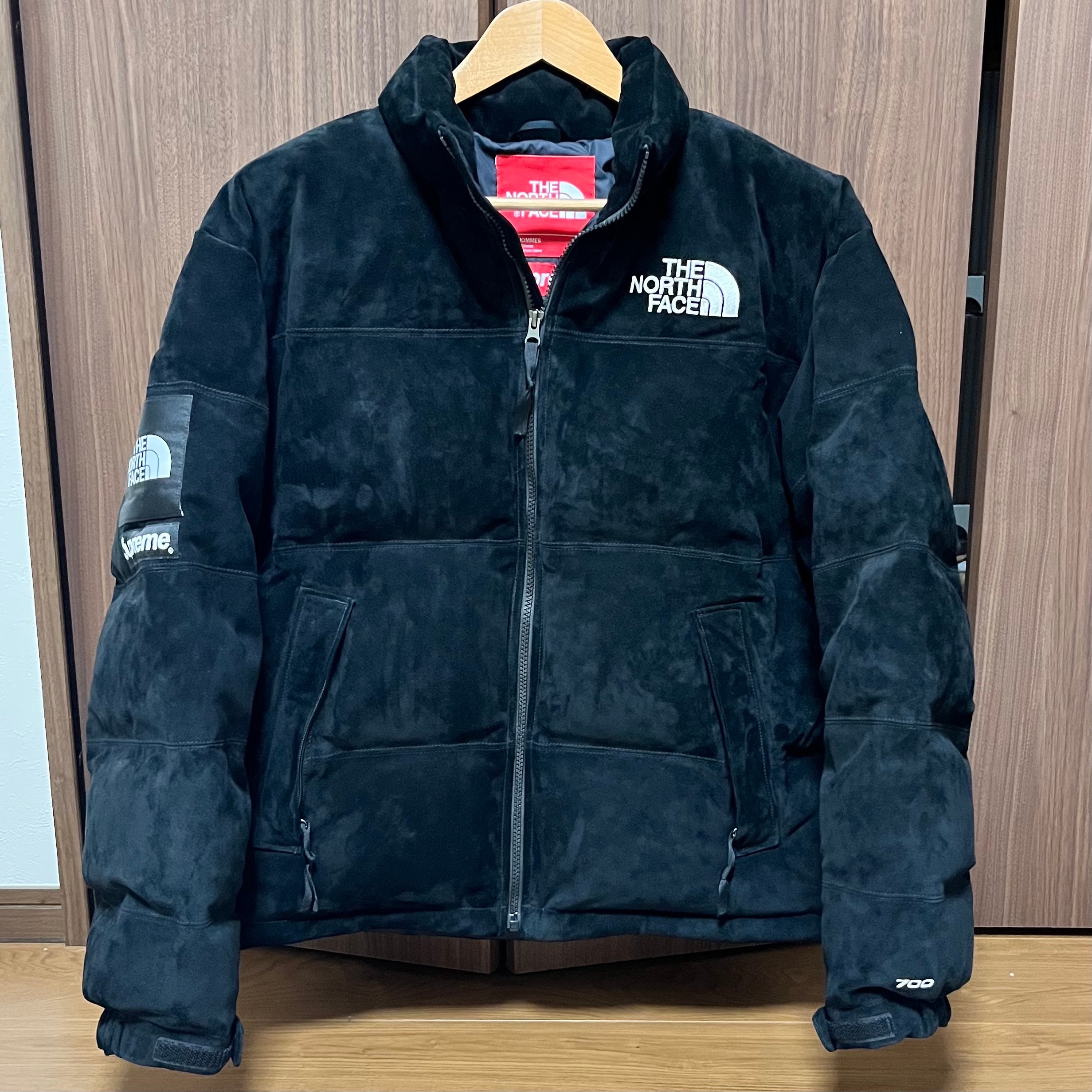 Supreme x The North Face Suede Nuptse Jacket "Black"