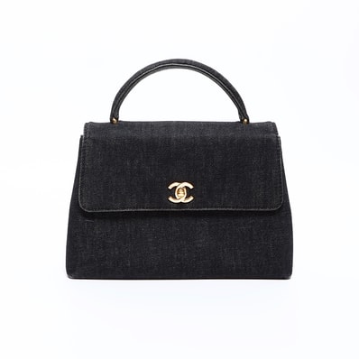 シャネル CHANEL 5番台 デニム ケリー ハンドバッグ【中古】