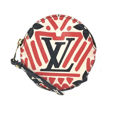 ルイヴィトン LOUIS VUITTON ポルトモネ ロン M69505 LVクラフティ 小銭入れ 丸型 コインケース モノグラムキャンバス レッド×ホワイト×ブラック