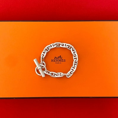 HERMES エルメス シェーヌダンクル MM 16コマ マルジェラ期 シルバー925 ブレスレット シルバー
39950