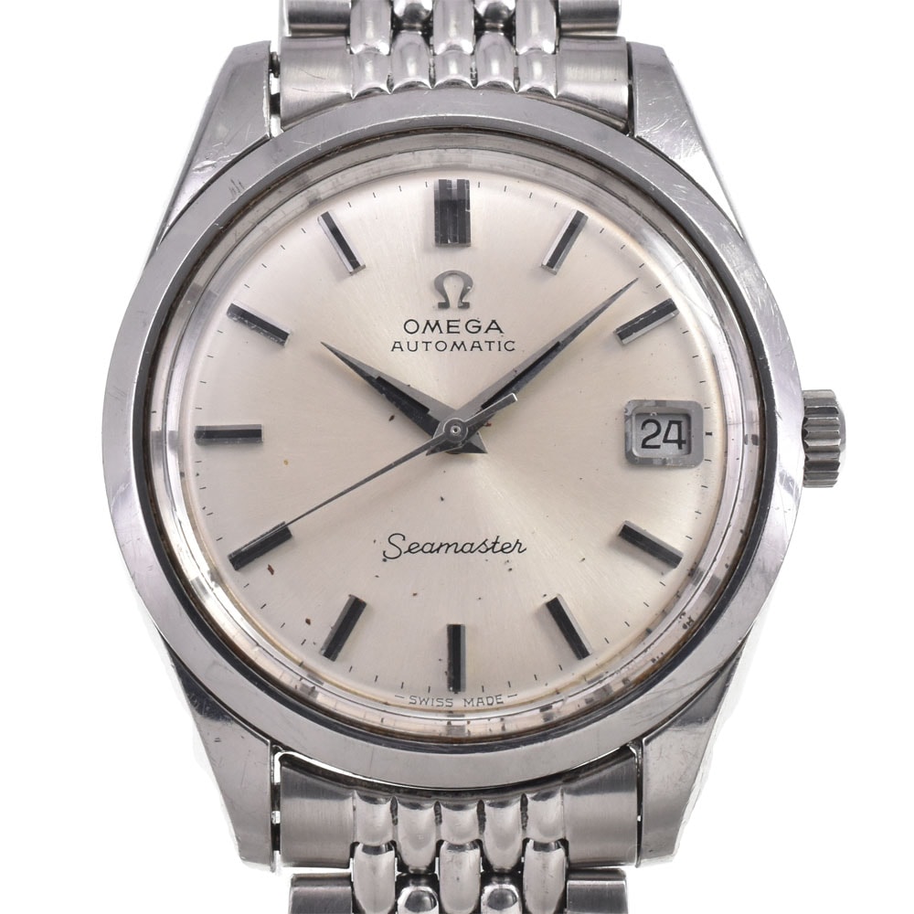 オメガ OMEGA Ref.166.010/168.024 ヴィンテージ シーマスター Cal.565 シルバー 自動巻き メンズ 腕時計 L#147768