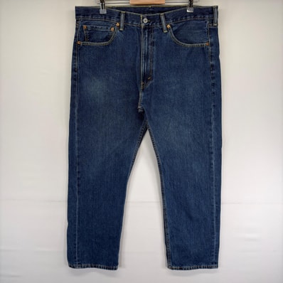 古着 リーバイス Levi's デニム パンツ 505 ジップフライ ストレート ジーパン ジーンズ 長ズボン w38 L30 ブルー系 メンズ