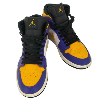 Air Jordan 1 Mid Lakers【1143537526960】